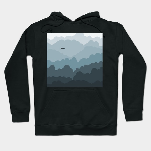 SR71 Flying Through the Clouds Hoodie by GregFromThePeg